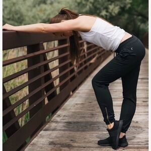 ZYIA Black Track Pants size small